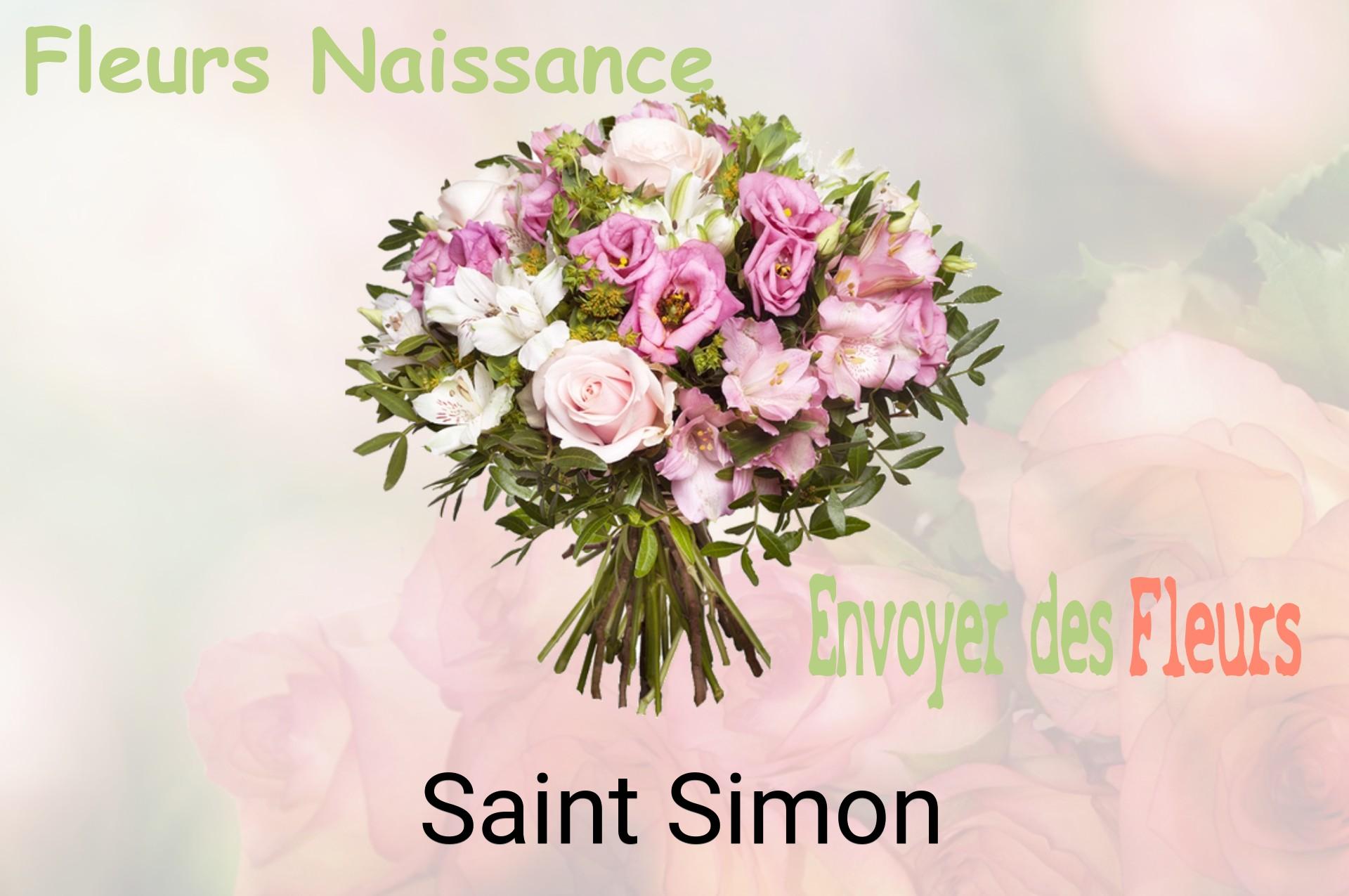 Bouquet de fleurs de naissance livré à Saint-Simon